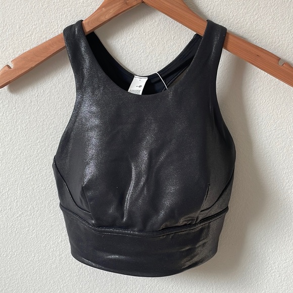 NWT Lululemon Wunder Train Longline Bra Foil
*Medium Support, C/D Cup Size 4 - Picture 1 of 9